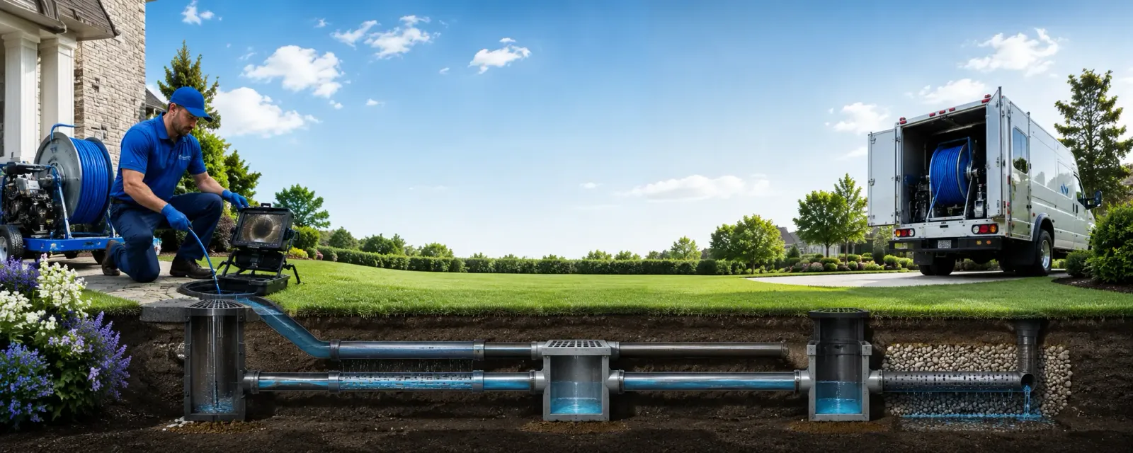 Outdoor drain cleaning information for Axton, VA